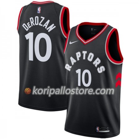 Toronto Raptors DeMar DeRozan 10 Nike 2017-18 Musta Miesten Pelipaidat Swingman 